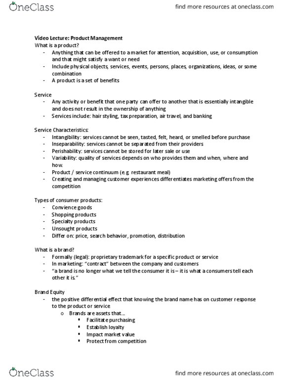 BUAD100 Lecture Notes - Lecture 4: Tax Preparation In The United States, Video Lesson, Intangibility thumbnail