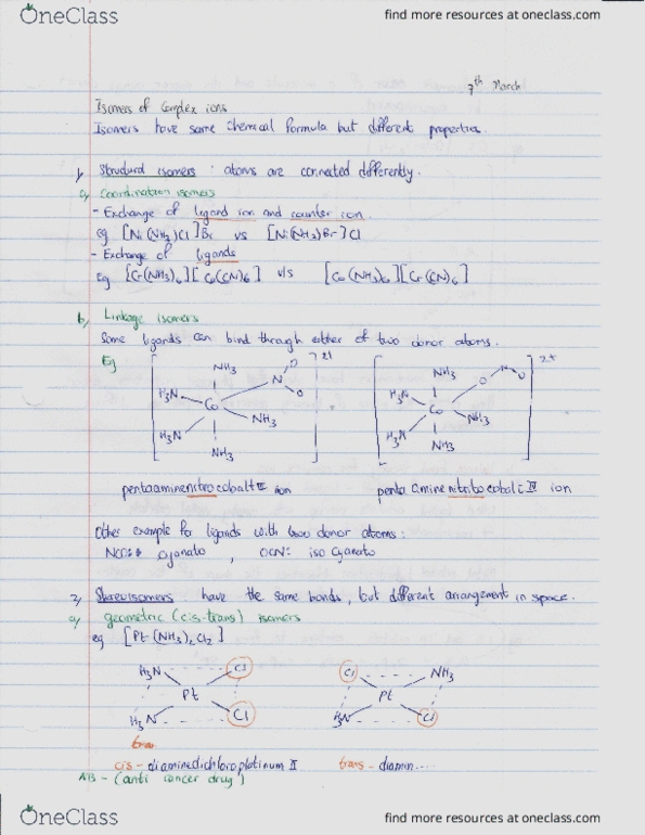 CHEM105 Lecture Notes - Lecture 18: Photon, Comdex cover image