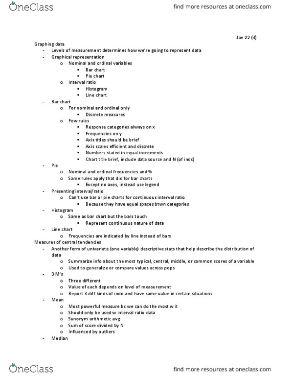 SOCIOL 3FF3 Lecture Notes - Lecture 3: Pie Chart, Bar Chart, Line Chart thumbnail