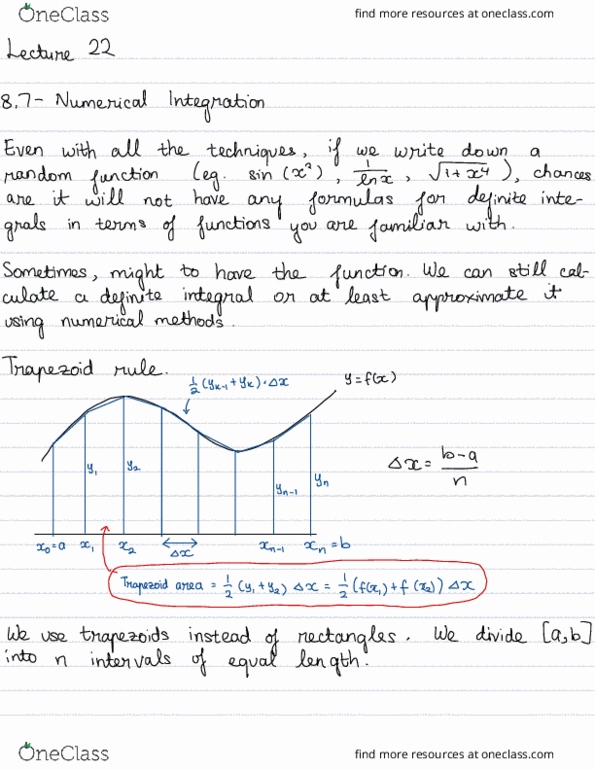 MAT 21B Lecture Notes - Lecture 22: Stochastic Process, Numerical Integration, Coset thumbnail
