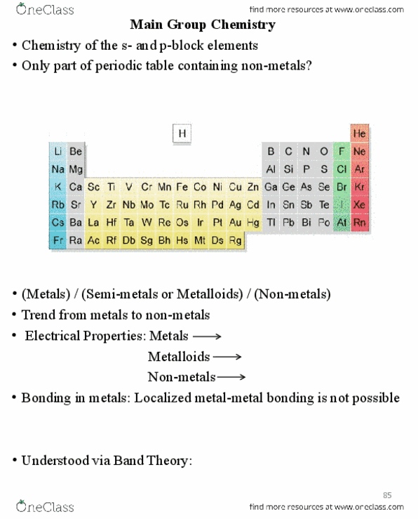 Chem 230 Lecture Notes Summer 12 Nutrient Bond Length Iodine