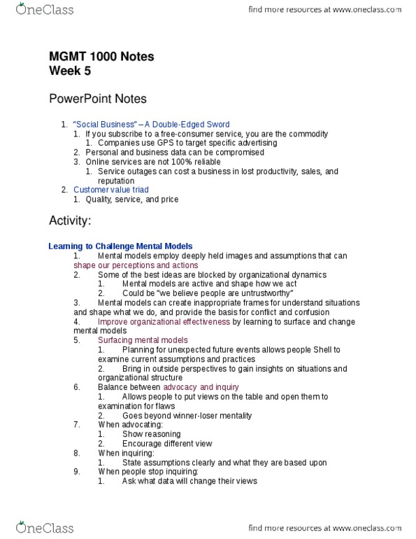 MGMT 1000 Lecture Notes - Lecture 5: Income Statement, Usability, Barometer thumbnail