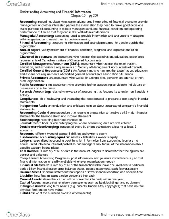 MGM102H5 Chapter Notes - Chapter 10: Net Income, Gross Margin, Inventory Turnover thumbnail