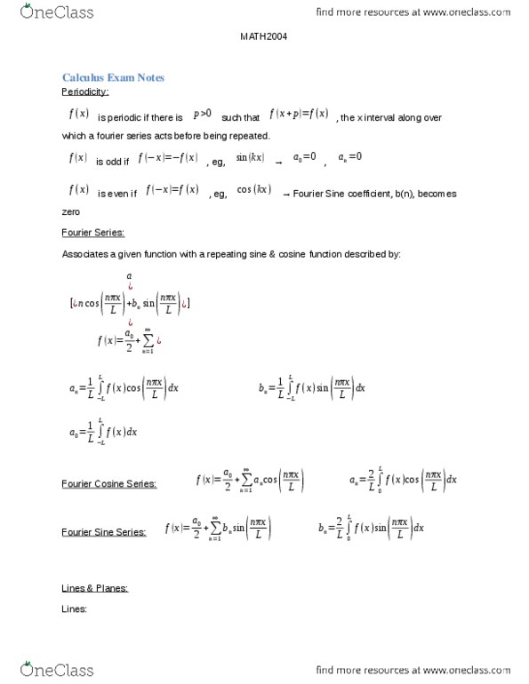 MATH 2004 Lecture Notes - Saddle Point, Maxima And Minima, Lagrange Multiplier thumbnail