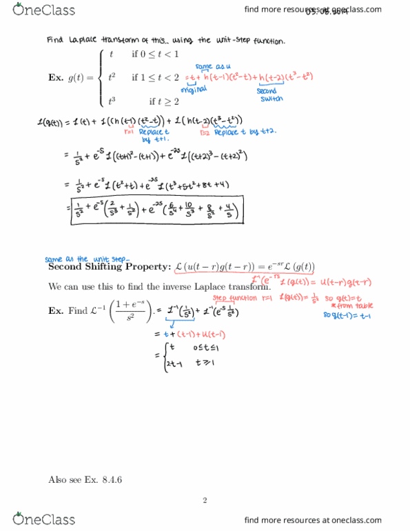MTH 256 Lecture Notes - Lecture 23: Piecewise, Step Function thumbnail