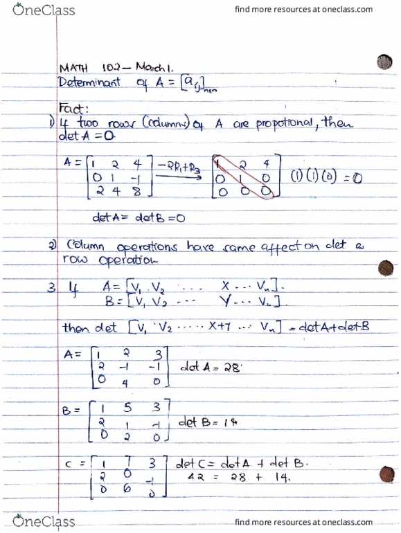 MATH102 Lecture Notes - Lecture 23: Junkers J.I, Olef thumbnail