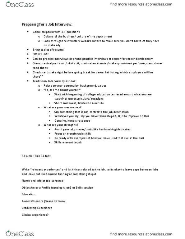 DIET 4475 Lecture Notes - Lecture 23: Spring Break, Cover Letter thumbnail