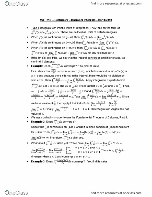 MAT 21B Lecture Notes - Lecture 28: Partial Fraction Decomposition thumbnail