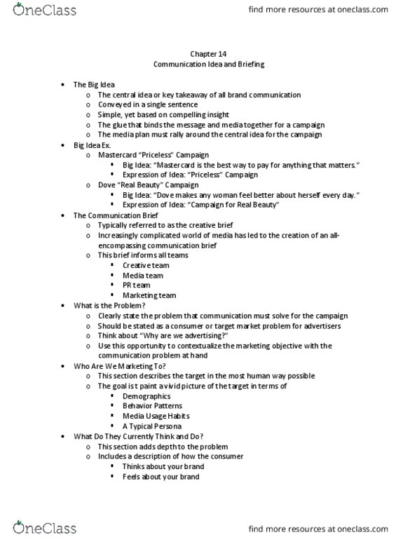 ADV 310 Lecture Notes - Lecture 14: Mastercard, Institute For Operations Research And The Management Sciences thumbnail