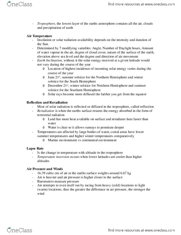 Geography 1100 Chapter Notes - Chapter 4: Cumulonimbus Cloud, 30Th Parallel North, Dew Point thumbnail