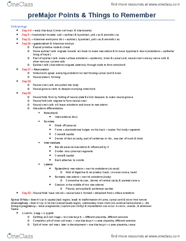 Anatomy and Cell Biology 3319 Chapter Notes -Interthalamic Adhesion, Inferior Colliculus, Cuneate Nucleus thumbnail