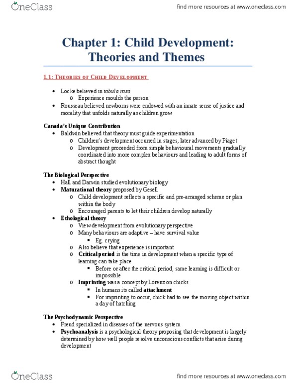 HLTC23H3 Chapter Notes - Chapter 1: Theoretical Ecology, Lev Vygotsky, A.D. Vision thumbnail