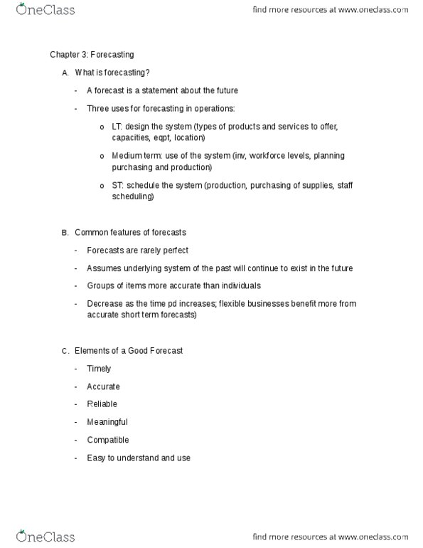 BUSI 2301 Chapter Notes - Chapter 3: Linear Regression, Data Analysis, Regression Analysis thumbnail