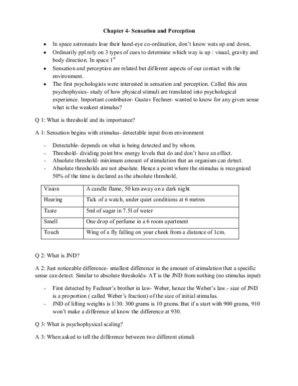 PSY100Y5 Chapter 4: Textbook notes for chapter 4, PSY100 thumbnail