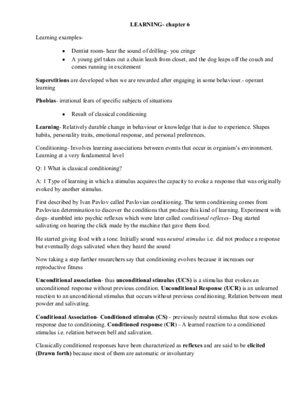 PSY100Y5 Chapter Notes - Chapter 6: Ibm 7090 thumbnail