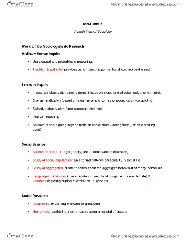 SOCI 1002 Lecture Notes - Content Analysis, Golden Globe Award, Operationalization thumbnail