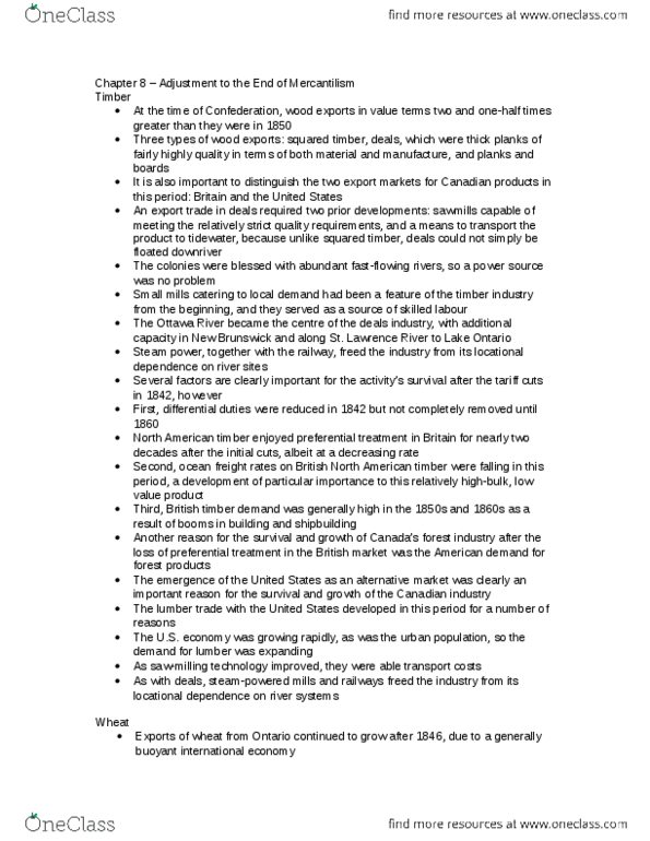 ECON 2P19 Lecture Notes - Port, William Hamilton Merritt, Navigation Acts thumbnail