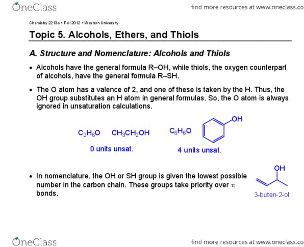 Chemistry 2223B Lecture Notes - Nucleophile, Sodium Hydrosulfide, Stereoselectivity thumbnail