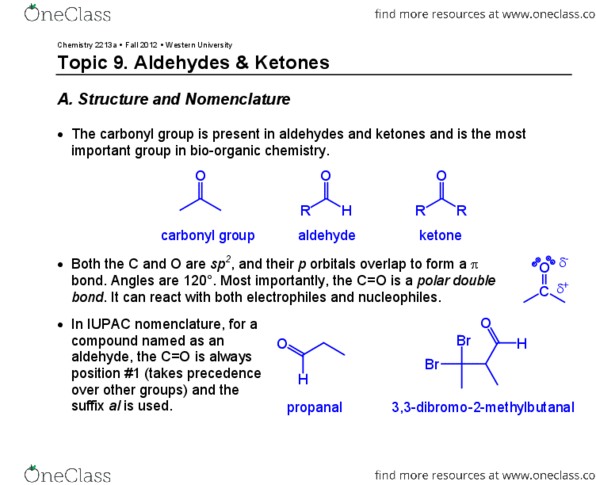 Chemistry 2223B Lecture Notes - Disaccharide, Benzyl Group, Iodoform thumbnail