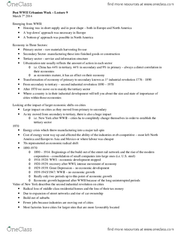 ARCU 4600 Lecture Notes - Lecture 9: Warehouse, Redlining thumbnail