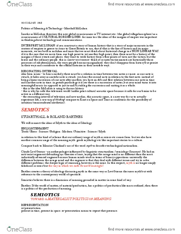 SOC345 Lecture Notes - These Three, Sui Generis, Fundamental Domain thumbnail