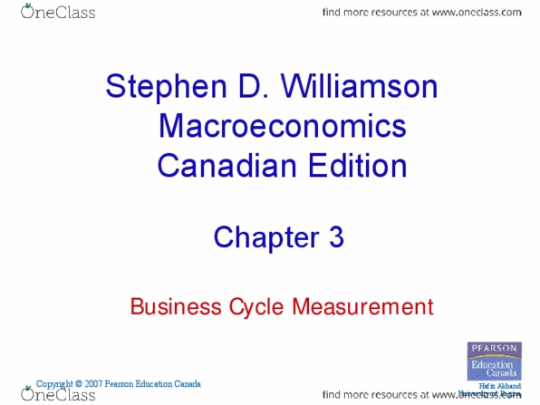 ECON 2HH3 Lecture Notes - Pearson Education, Business Cycle, Procyclical And Countercyclical thumbnail