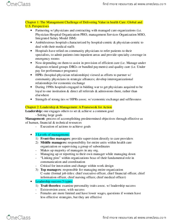Health Sciences 3040A/B Chapter 1&2: Chapter 1 & 2.docx thumbnail