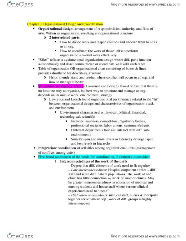 Health Sciences 3040A/B Chapter Notes - Chapter 3: Oncology thumbnail