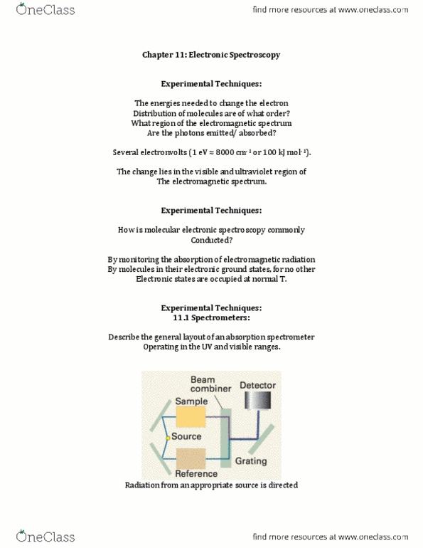 CHEM 131B Chapter Notes - Chapter 11: Photomultiplier, Photodiode, Electric Potential thumbnail