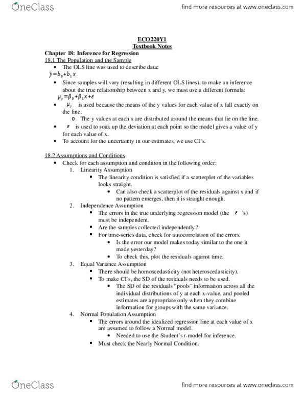 ECO220Y1 Chapter 18: ECO220Y1 Chapter 18 Notes thumbnail