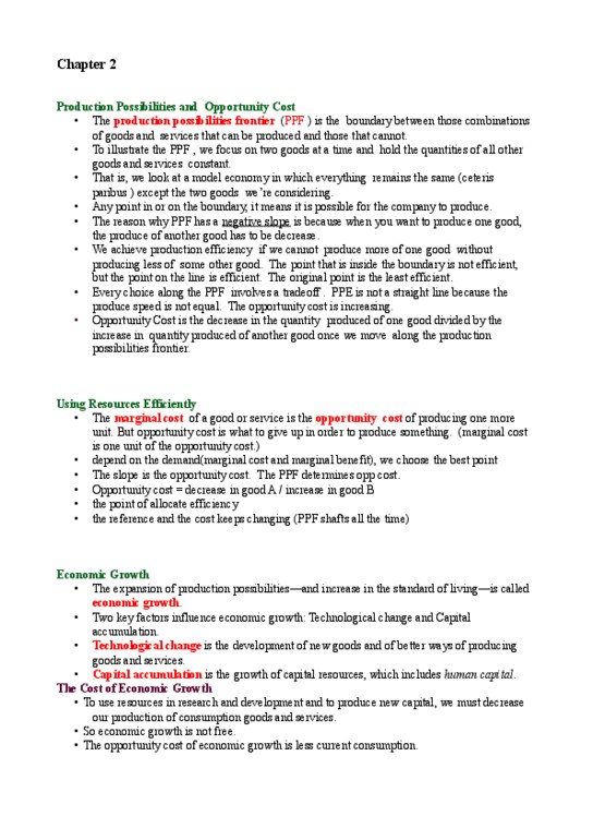 ECON 1000 Lecture Notes - Capital Accumulation, Ceteris Paribus, Marginal Utility thumbnail