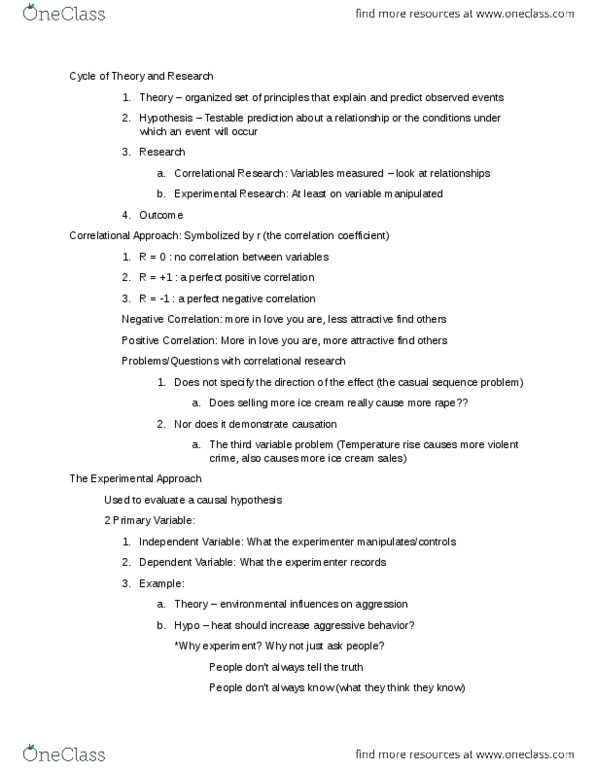 PSYCH 2310 Lecture Notes - Terror Management Theory, Ernest Becker thumbnail