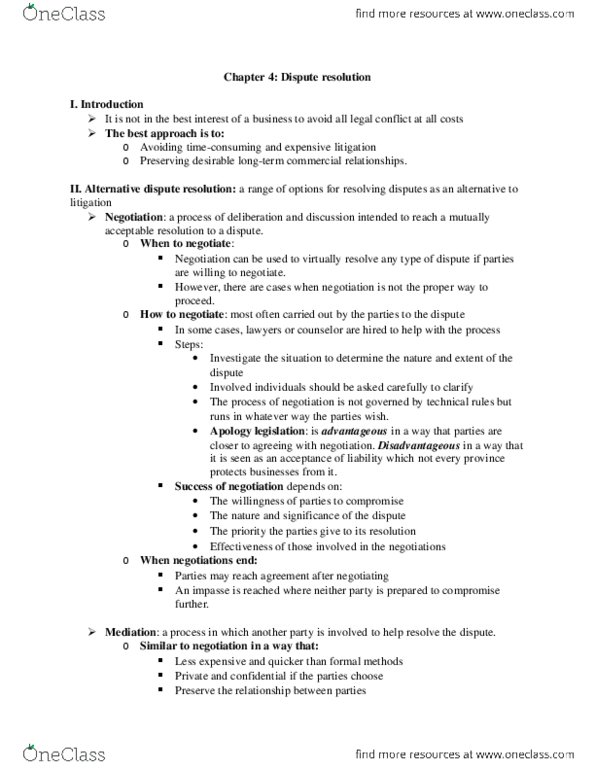 ADM3123 Lecture Notes - Counterclaim thumbnail