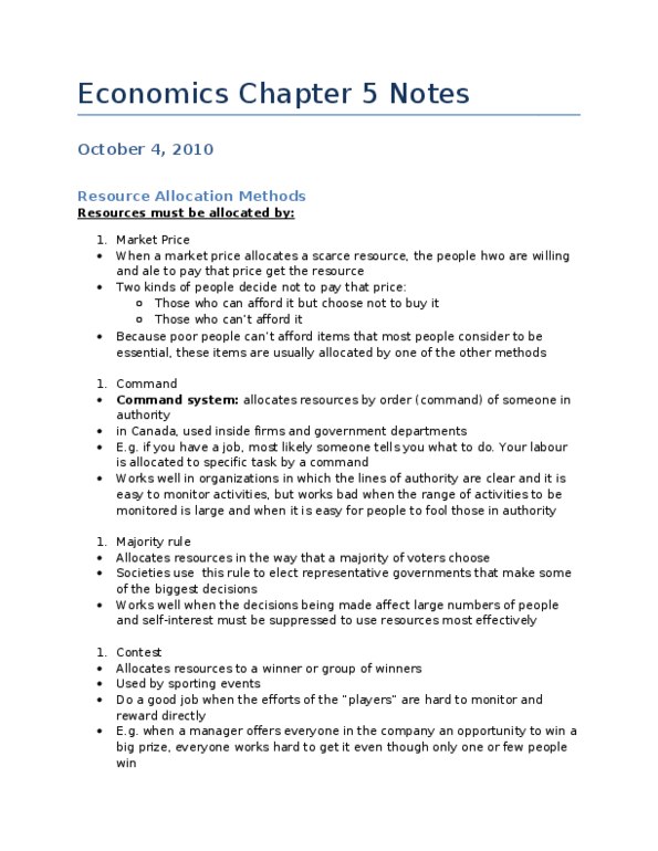 Economics 1021A/B Chapter Notes - Chapter 5: Social Cost, Avoidance Speech, Externality thumbnail