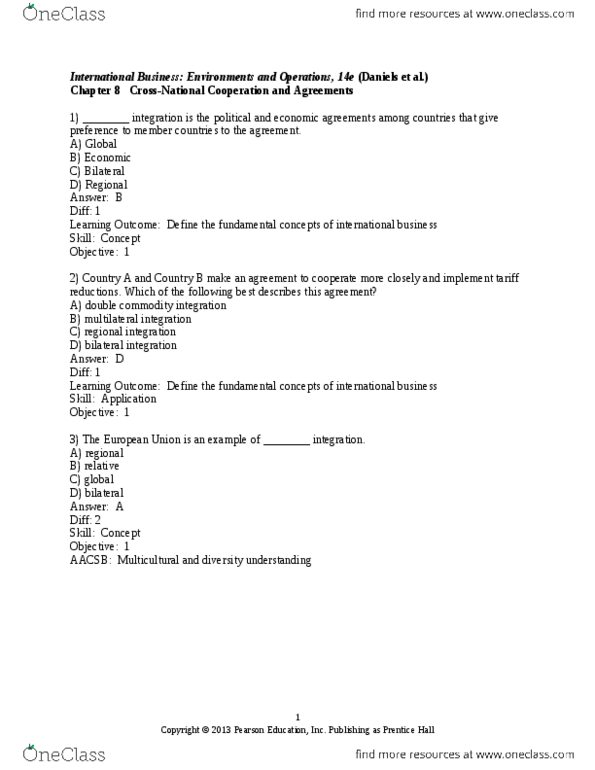 ADMS 3960 Chapter Notes - Chapter 08: Walmart, Andean Community, Comparative Advantage thumbnail