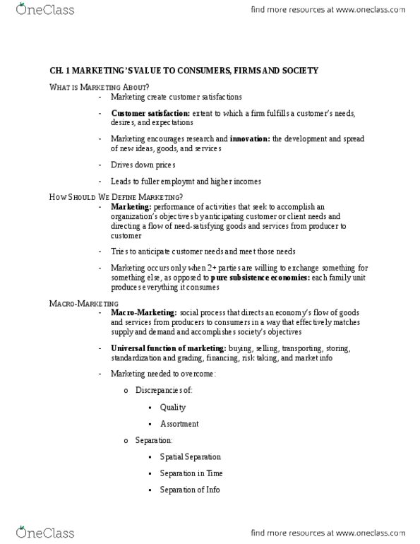 MKTG 611 Lecture Notes - Money Supply, Waste Oil, Marketing Ethics thumbnail