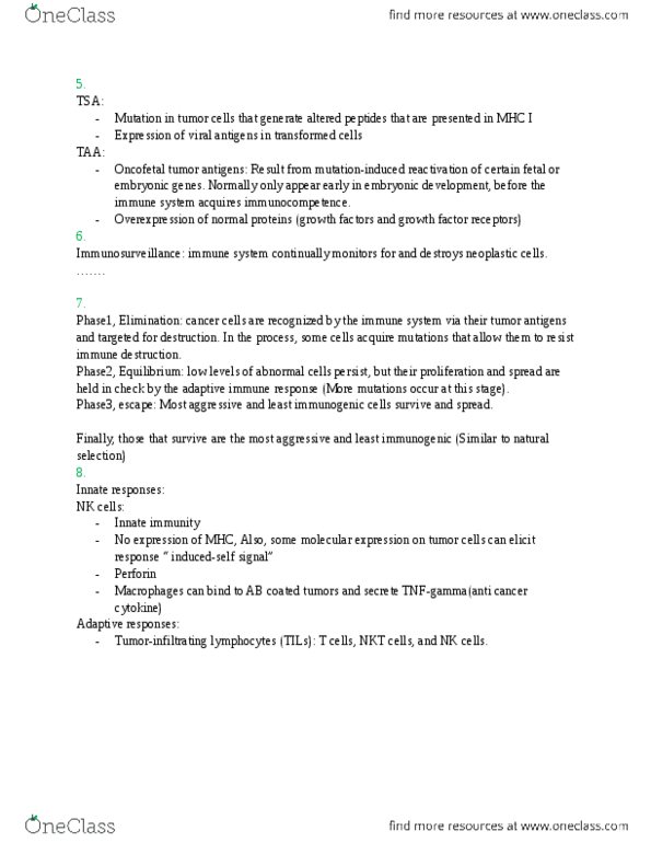 BIOL 3120 Chapter Notes -Cytokine, Growth Factor, Natural Killer Cell thumbnail