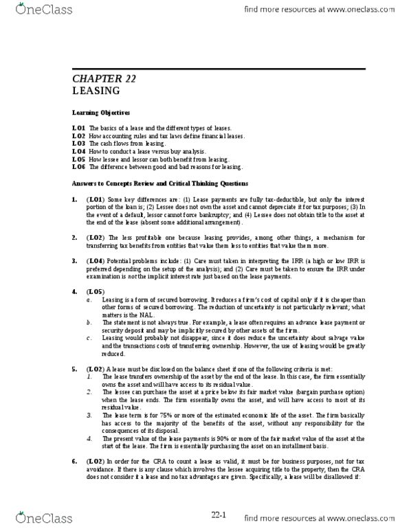 SOC 202 Lecture Notes - Air Canada, Net Present Value, Chilean Peso thumbnail
