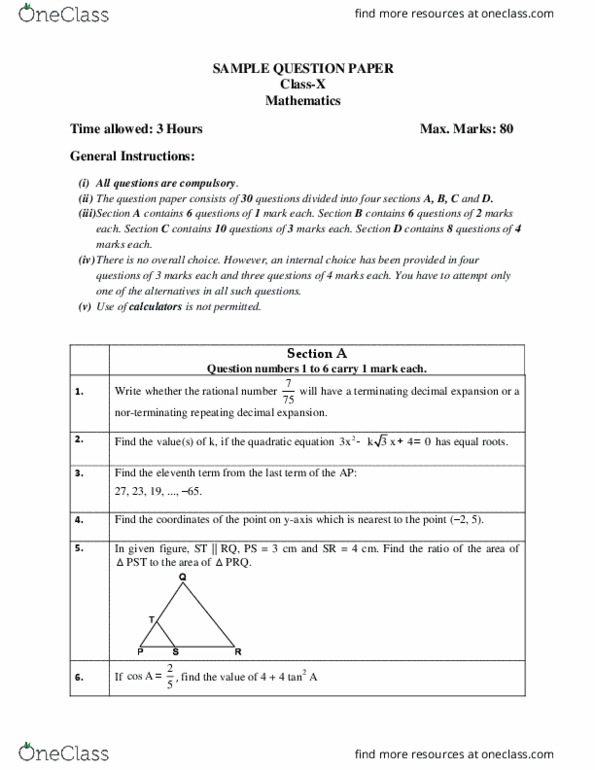 MATH 245 Lecture Notes - Lecture 1: Prq, Repeating Decimal, Quadratic Equation thumbnail