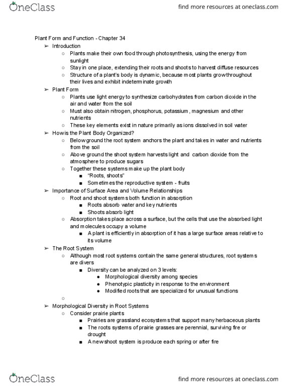 BISC208 Lecture Notes - Lecture 5: Indeterminate Growth, Phenotypic Plasticity, Herbaceous Plant thumbnail