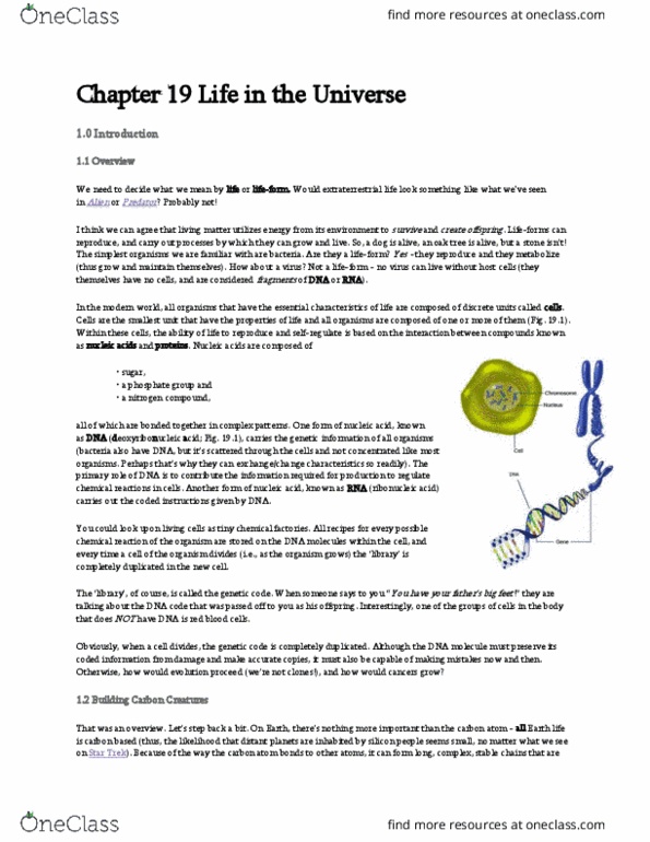 Earth Sciences 1086F/G Lecture Notes - Lecture 19: Cell Nucleus, Red Dwarf, Murchison Meteorite thumbnail