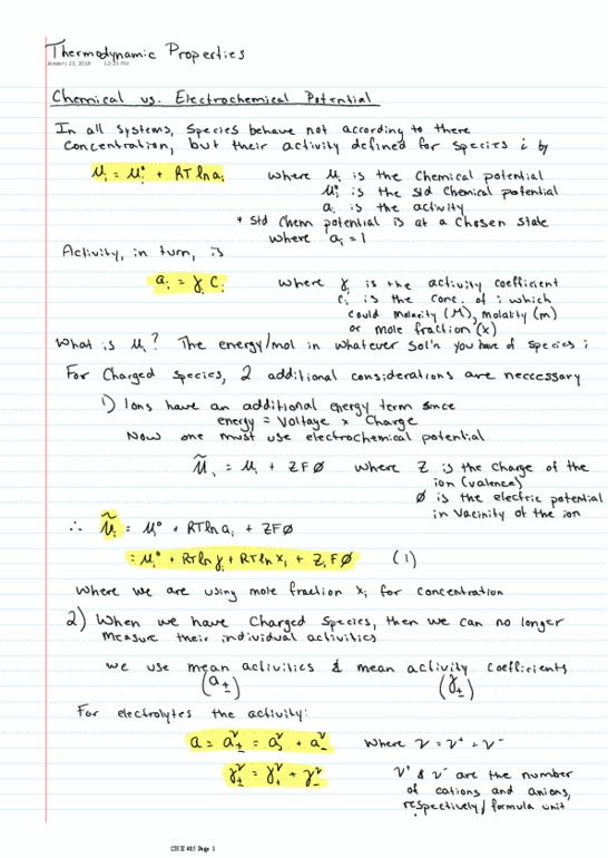 CH E485 Lecture 8: 8- Thermodynamic Properties thumbnail