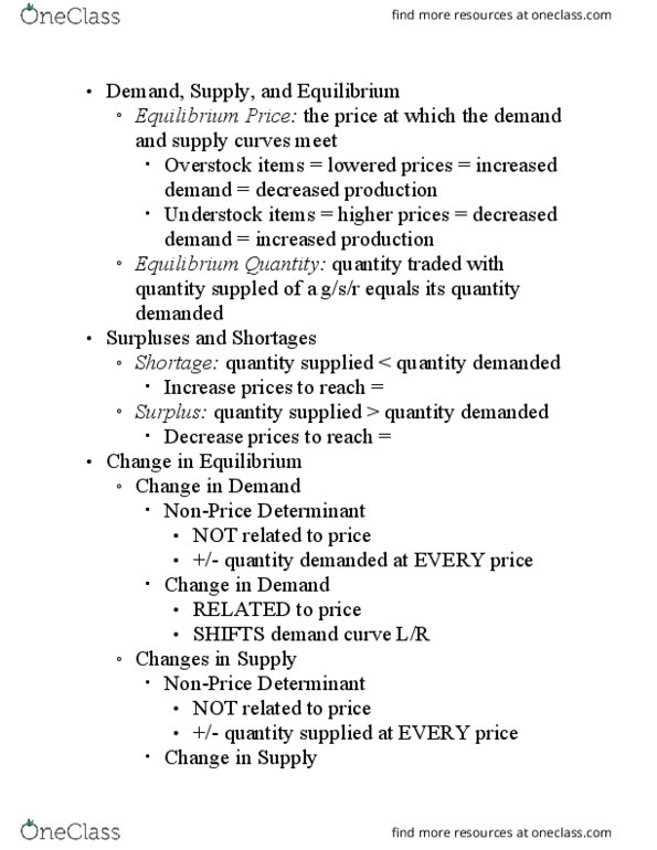 EC 201 Chapter Notes - Chapter 4: Demand Curve, Determinant thumbnail