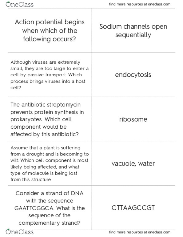 BIO 107 Final: Final exam review question for bio 107 - OneClass