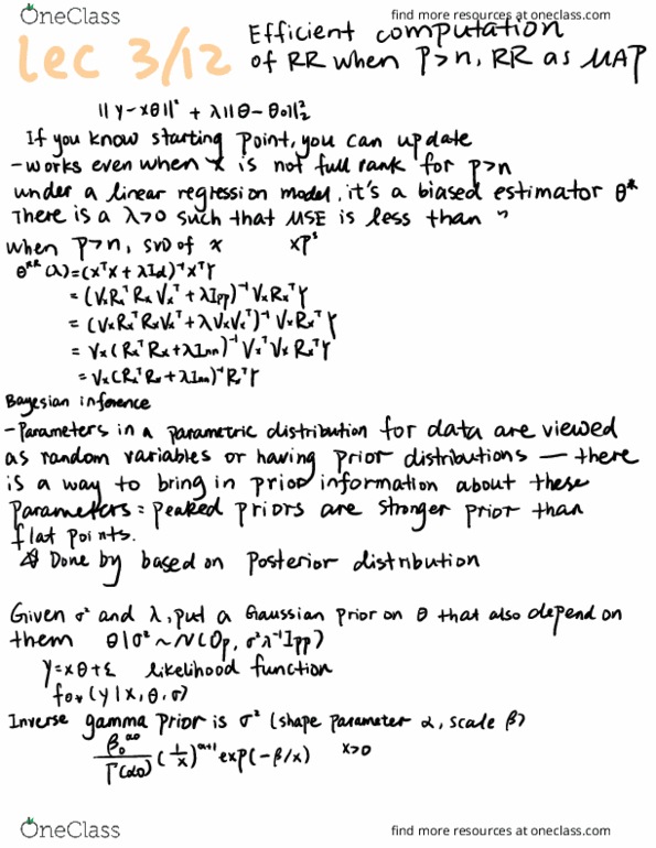 STAT 154 Lecture Notes - Lecture 14: Shape Parameter, Likelihood Function, Bias Of An Estimator thumbnail