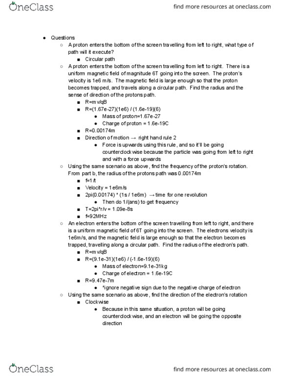 PHYS 102 Lecture Notes - Lecture 22: Magnetic Moment cover image