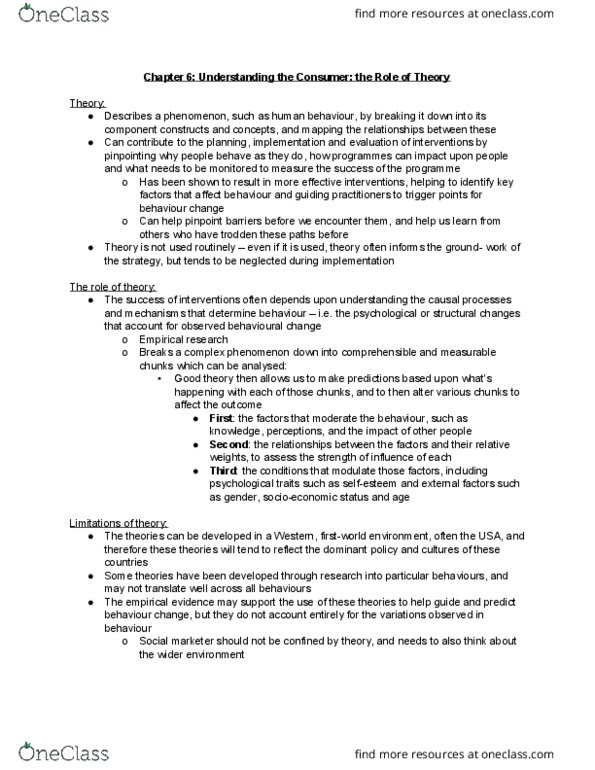 MRKT 351 Chapter Notes - Chapter 6-14: Observational Learning, Social Influence, Institute For Operations Research And The Management Sciences thumbnail