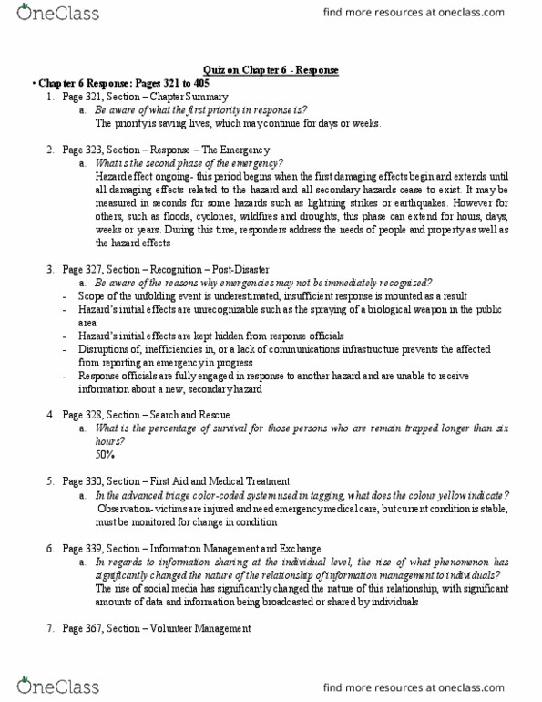 DEMS 2700 Chapter Notes - Chapter 6: Triage, Lightning, Lastminute.Com thumbnail