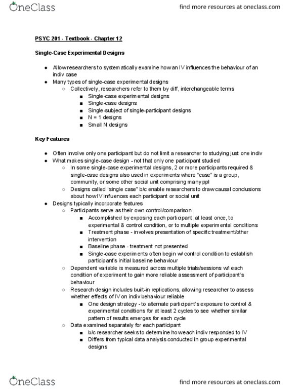 PSYC 201W Chapter Notes - Chapter 12: Scientific Control, Internal Validity, Polskie Radio Program Iii thumbnail