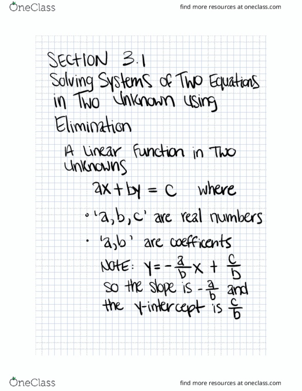 MAT 114 Lecture Notes - Lecture 2: Whey Protein, Cytosport, Thx thumbnail